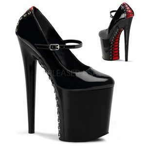 Pleaser Corset Mary Jane platform heels
